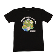 Load image into Gallery viewer, Protect Native Forests T-Shirt (Kids + Adult Sizes)