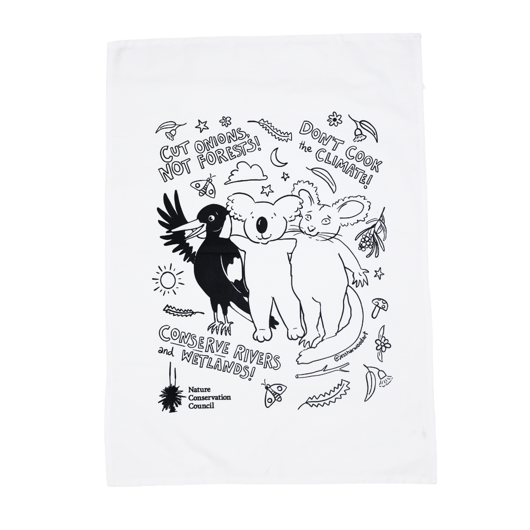 Tea Towel (Classic + Christmas Hat)