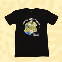 Load image into Gallery viewer, Protect Native Forests T-Shirt (Kids + Adult Sizes)
