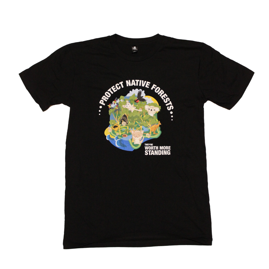 Protect Native Forests T-Shirt (Kids + Adult Sizes)